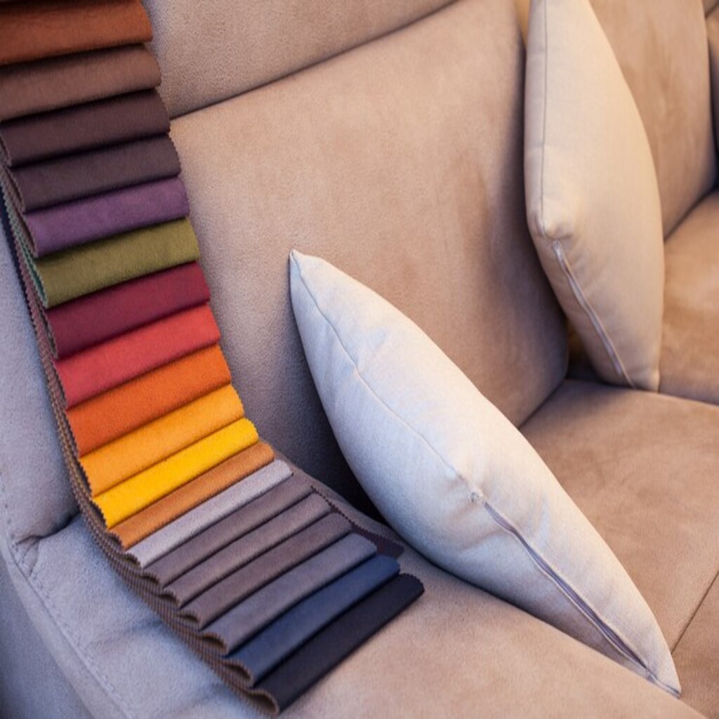colored leather sofa