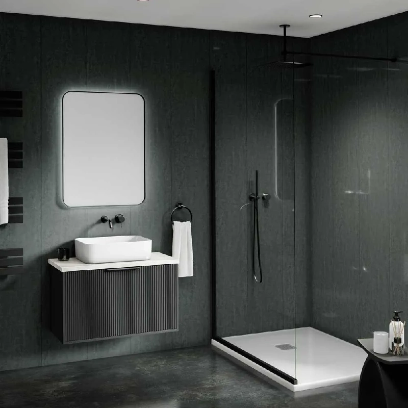 Premium dark slate look pvc for walls.